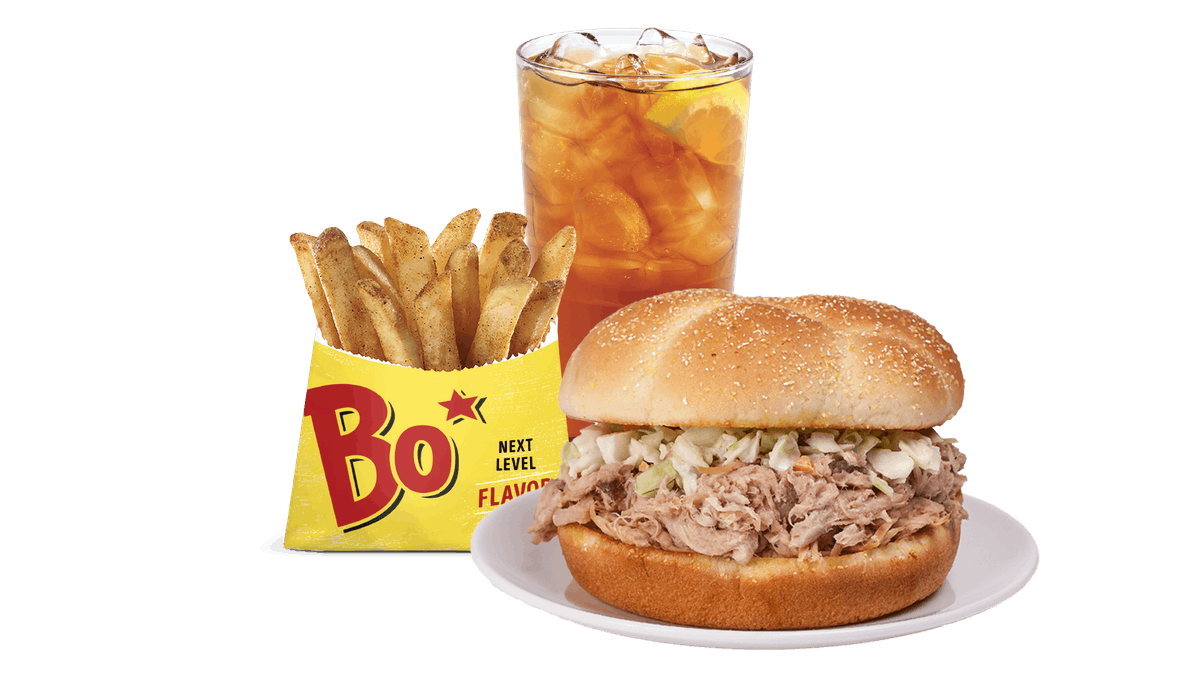 Order Pulled Pork BBQ Sandwich Combo - 10:30AM to Close food online from Bojangle's store, Augusta on bringmethat.com