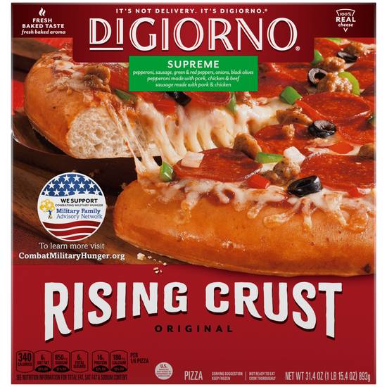 Order DIGIORNO Frozen Pizza - Frozen Supreme Pizza - 31.5 oz Rising Crust Pizza food online from CVS store, SAN ANTONIO on bringmethat.com