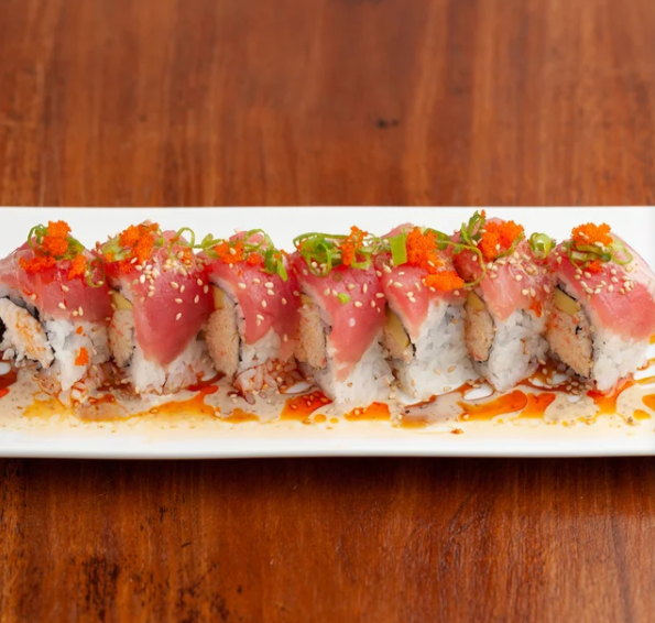 Order Sunrise Roll food online from Kome Sushi And Fusion Restaurant store, Garden Grove on bringmethat.com