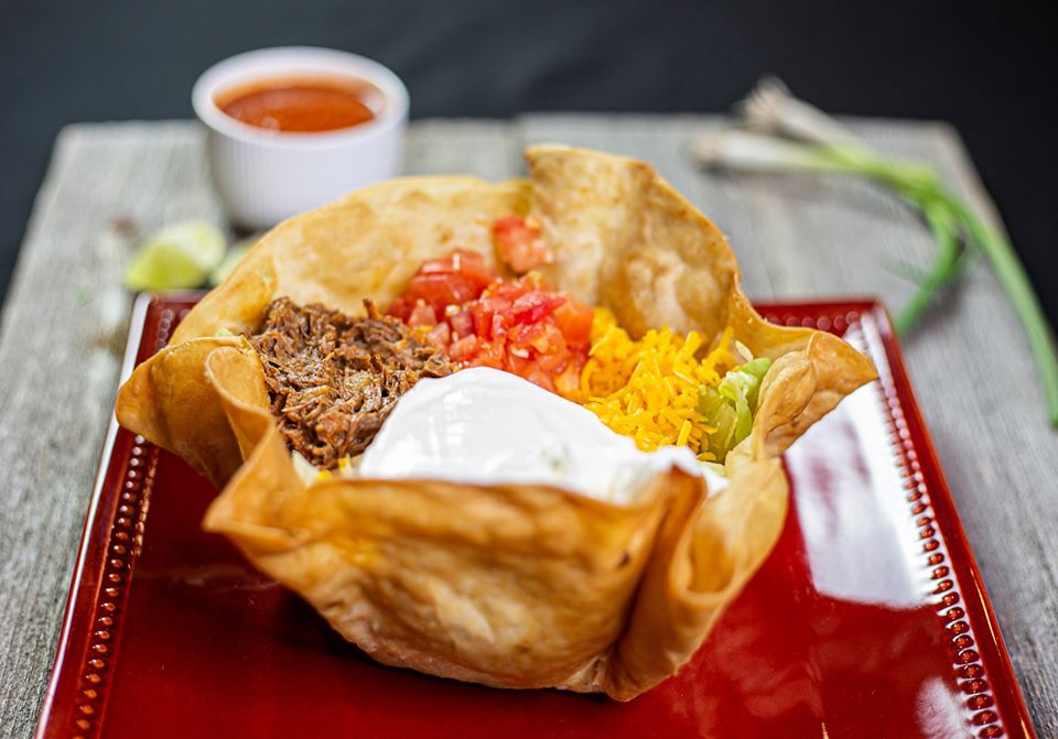Order Taco Salad food online from 9 Beans And A Burrito store, Twin Falls on bringmethat.com