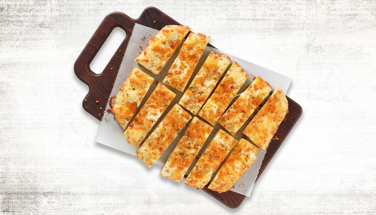 Order NEW Shareable Cheesy Bread food online from Pasqually's Pizza & Wings store, Charlotte on bringmethat.com