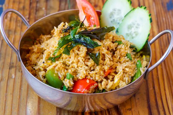 Order Basil Fried Rice food online from Thaitanic Streetfood store, Sausalito on bringmethat.com