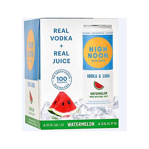 Order High Noon Watermelon  (4PK 355 ML) 129743 food online from Bevmo! store, Ladera Ranch on bringmethat.com