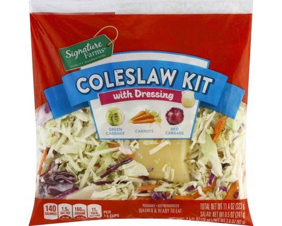 Order Signature Farms · Coleslaw Kit with Dressing (11.4 oz) food online from Albertsons store, Hillsboro on bringmethat.com