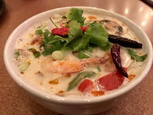Order 16. Tom Kha Soup (A House Favorite) food online from Thai Time Bistro store, San Diego on bringmethat.com