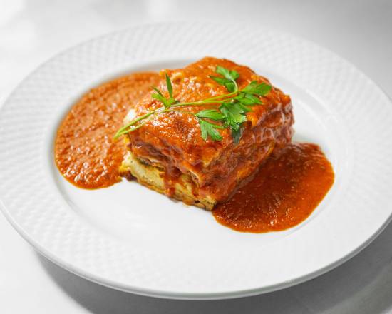Order L-Meat Lasagna food online from Reales Italian Cafe store, Austin on bringmethat.com