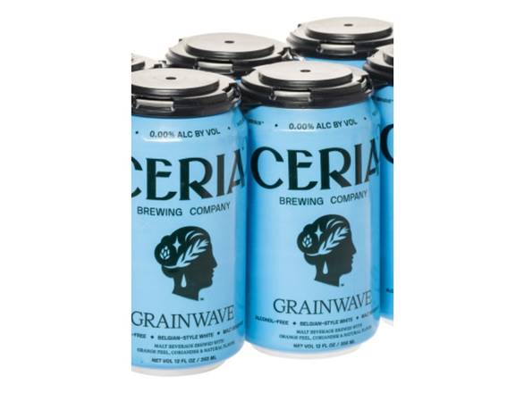 Order Ceria Grainwave Belgian White Ale - 6x 12oz Cans food online from Garfield's Beverage Warehouse store, Chicago on bringmethat.com