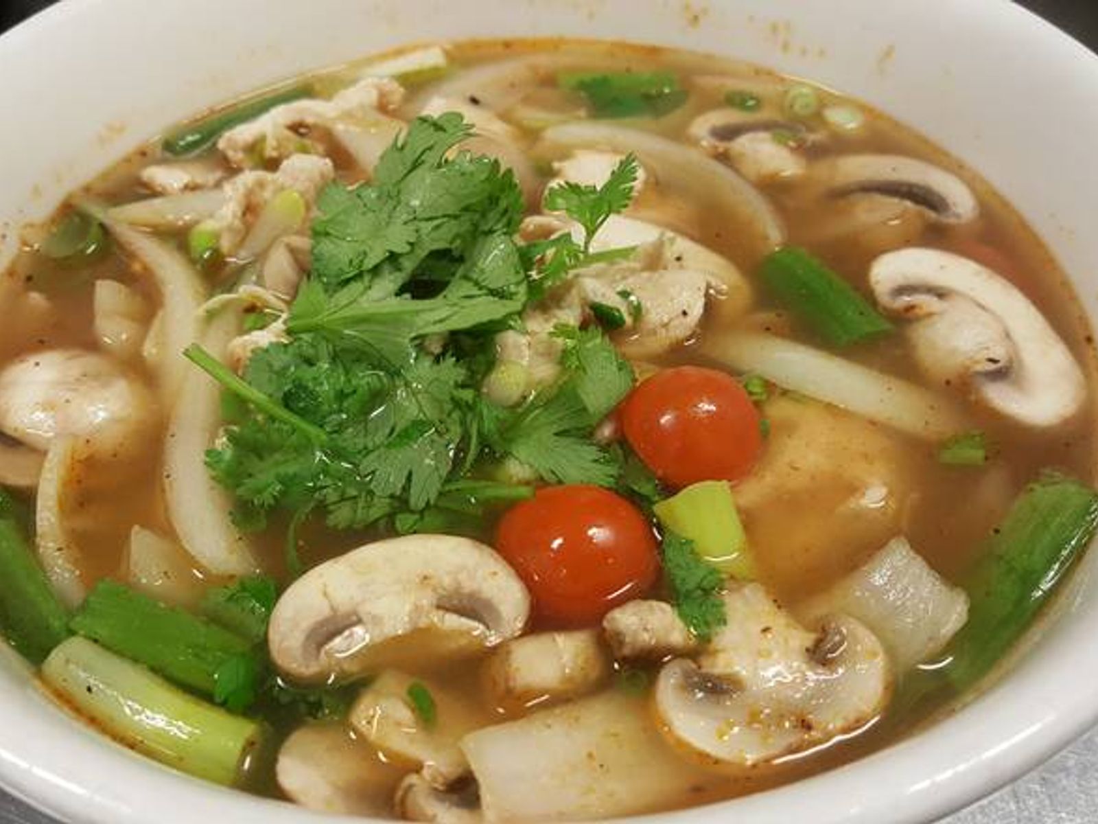 Order Tom Yum Soup food online from Thai Orchid store, Vancouver on bringmethat.com