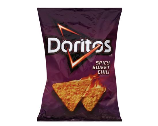 Order Doritos Tortilla Chips - Spicy Sweet Chili, 9.75oz food online from Loma Mini Market store, Long Beach on bringmethat.com