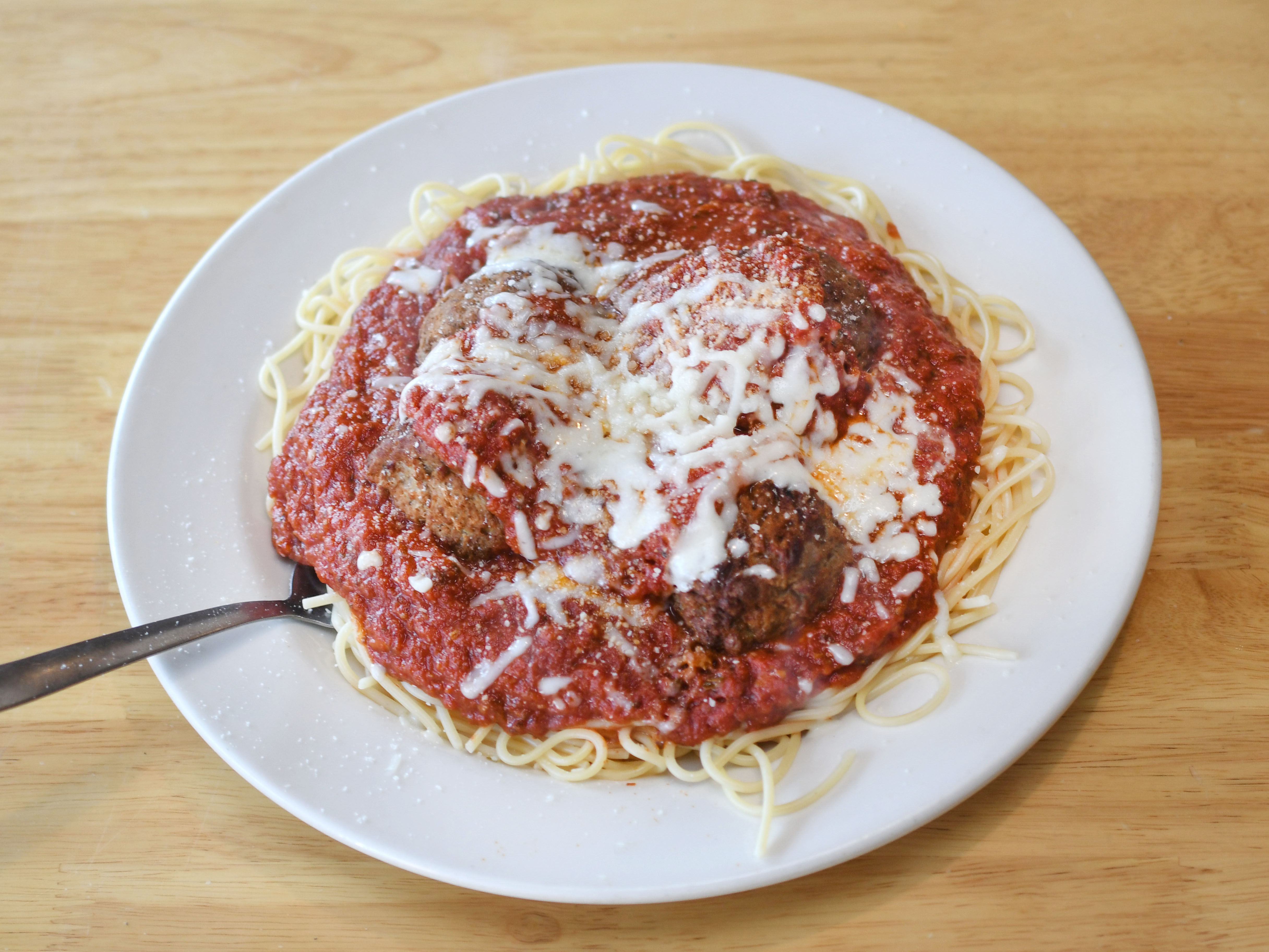 Order Spaghetti and Meatballs food online from Pasquale Italian Pizzeria store, Carmichael on bringmethat.com