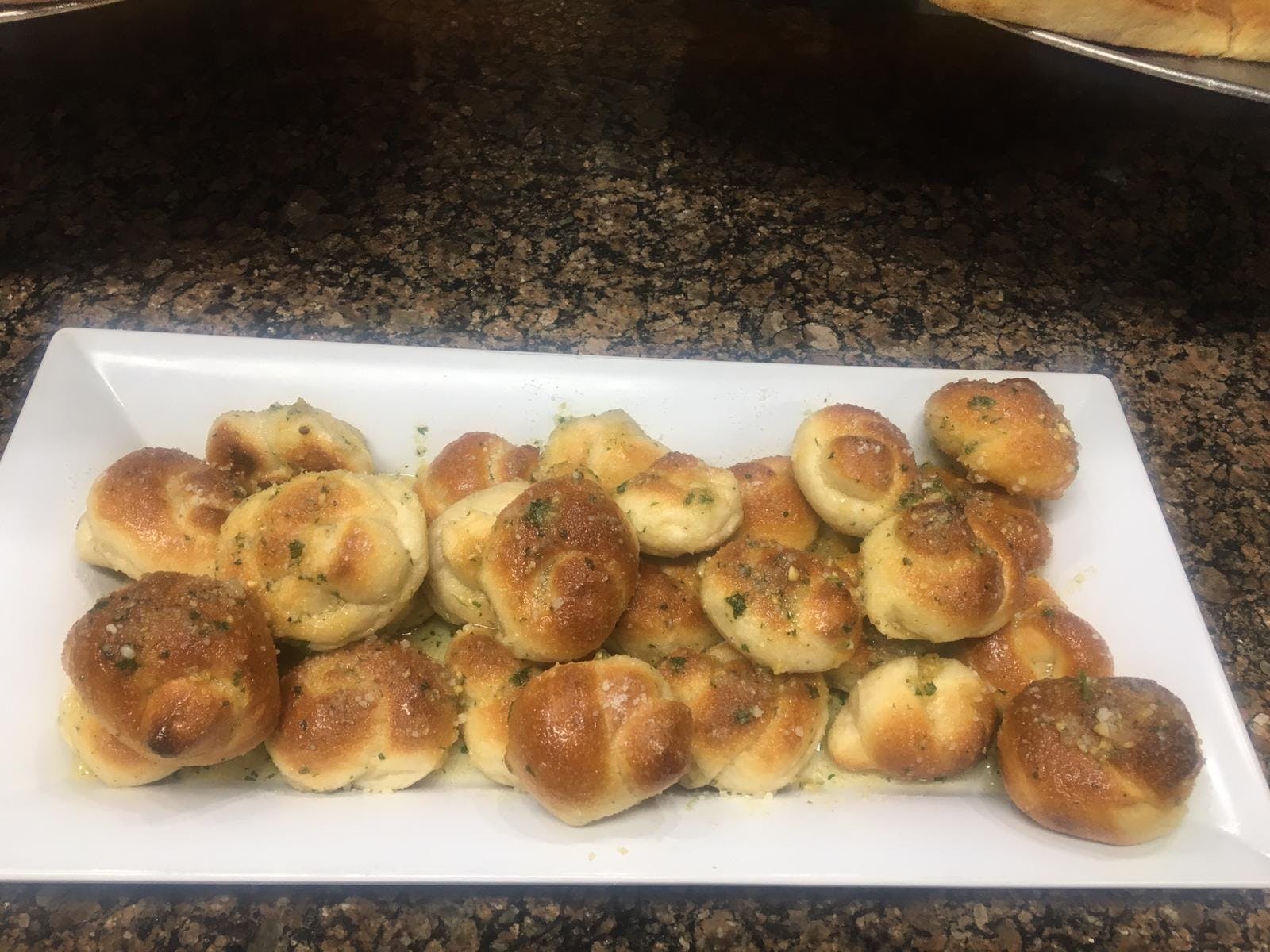 Order Garlic Knots - 6 Pieces food online from Spatola Pizza store, New Hope on bringmethat.com