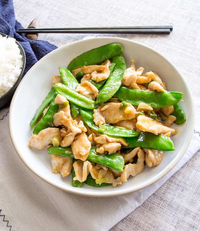 Order Chicken with Snow Pea Pods food online from Mulan Chinese Gourmet store, Newton on bringmethat.com