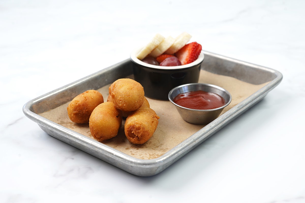 Order Mini Corn Dogs food online from Polly's Pies Restaurant & Bakery store, Norco on bringmethat.com
