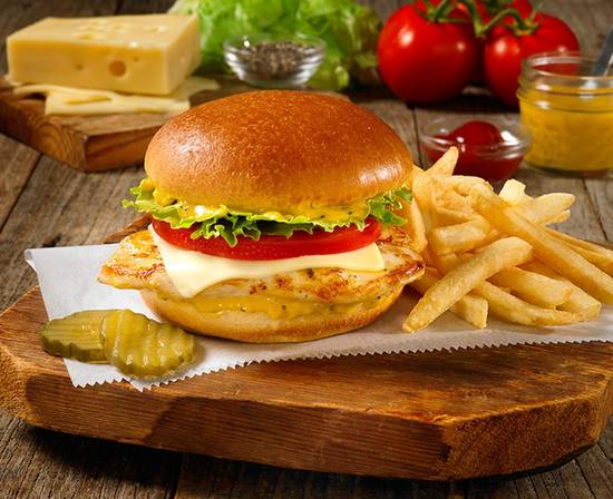 Order Zesty Grilled or Crispy Chicken Sandwich food online from Huddle House store, Camden on bringmethat.com