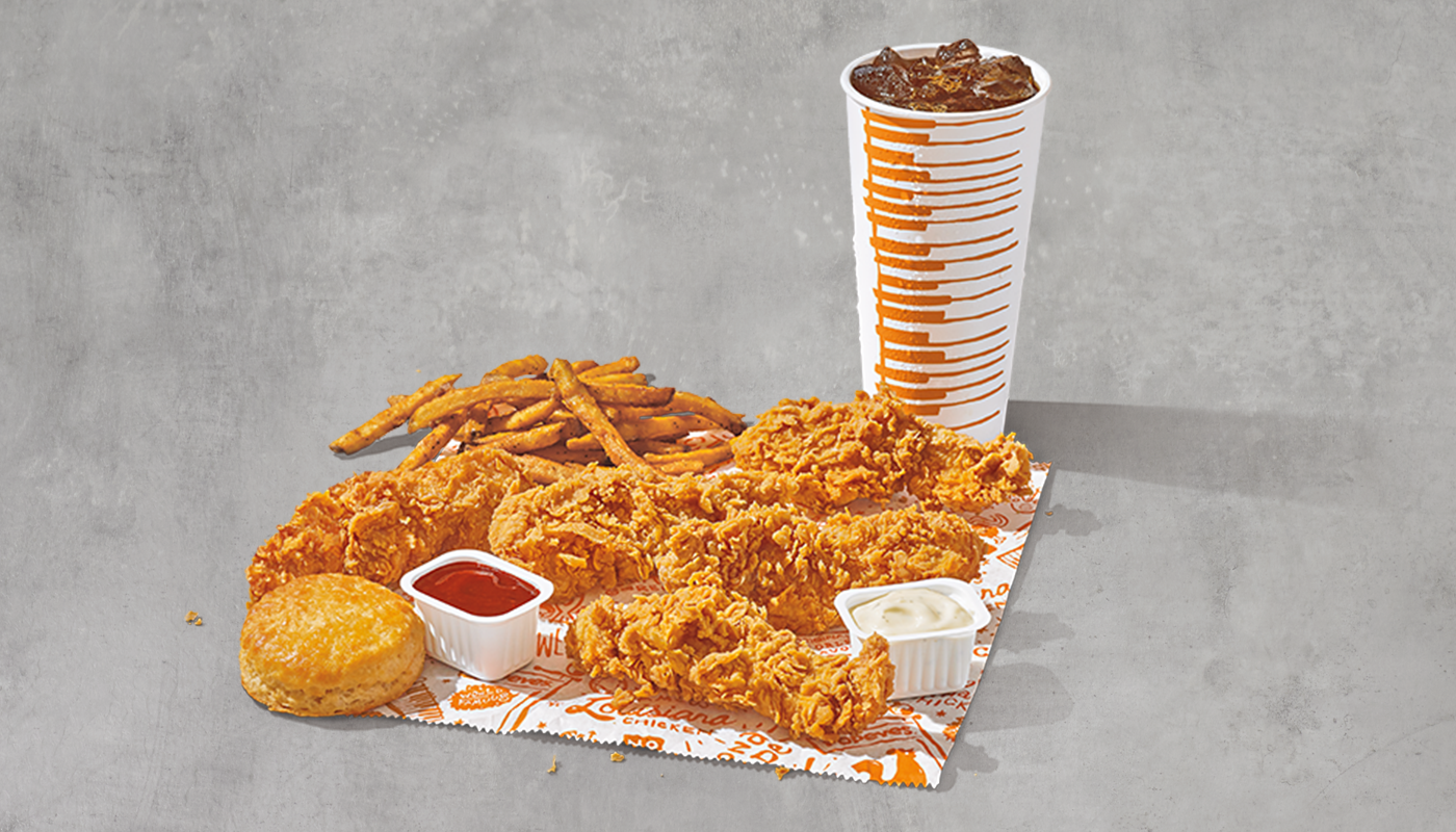 Order 5Pc Handcrafted Tenders Combo food online from Popeyes Chicken and Biscuits store, Frederick on bringmethat.com