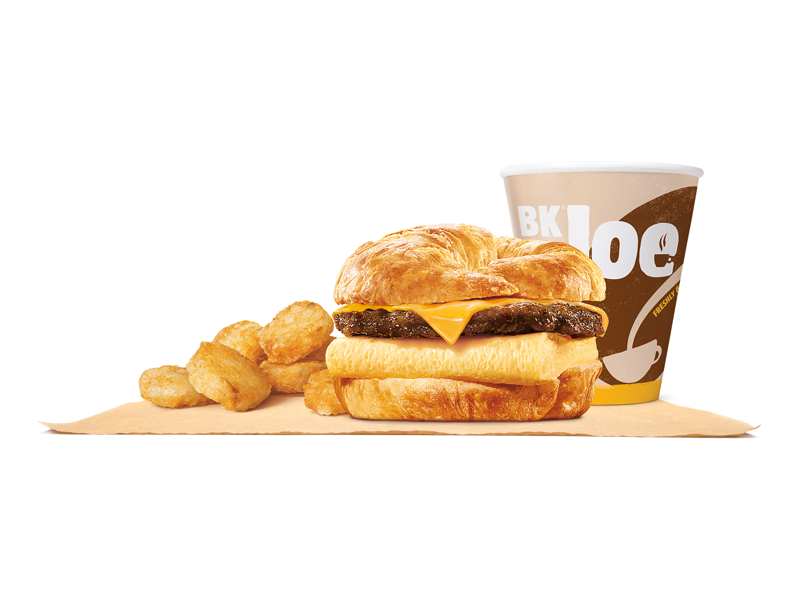 Order Meat, Egg & Cheese CROISSAN'WICH® Meal food online from Burger King store, Streamwood on bringmethat.com