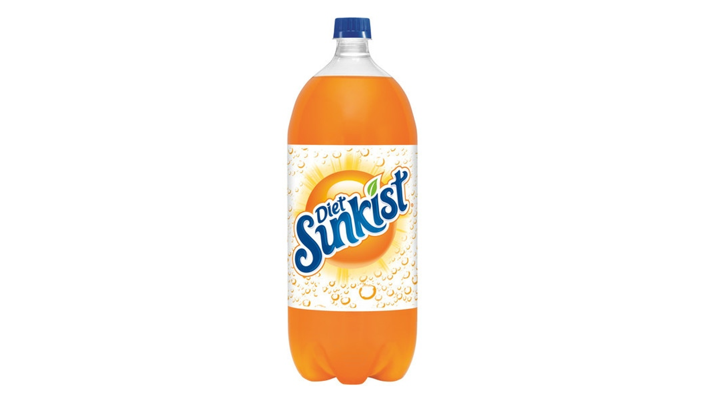Order Diet Sunkist Orange Soda 20 oz Bottle food online from Rancho Liquor store, Thousand Oaks on bringmethat.com