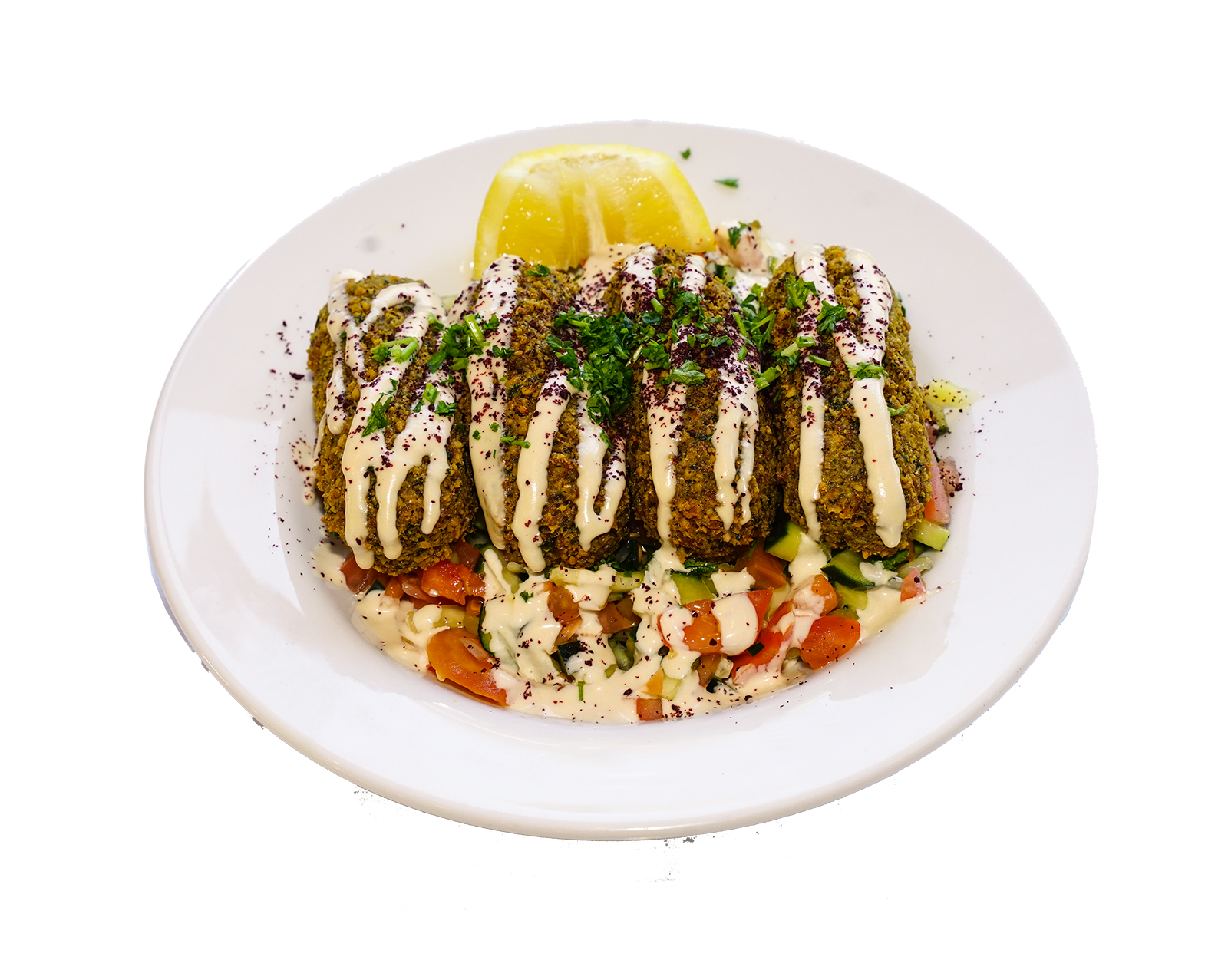 Order Falafel Salad  food online from Abu Salim Middle Eastern Grill store, San Francisco on bringmethat.com