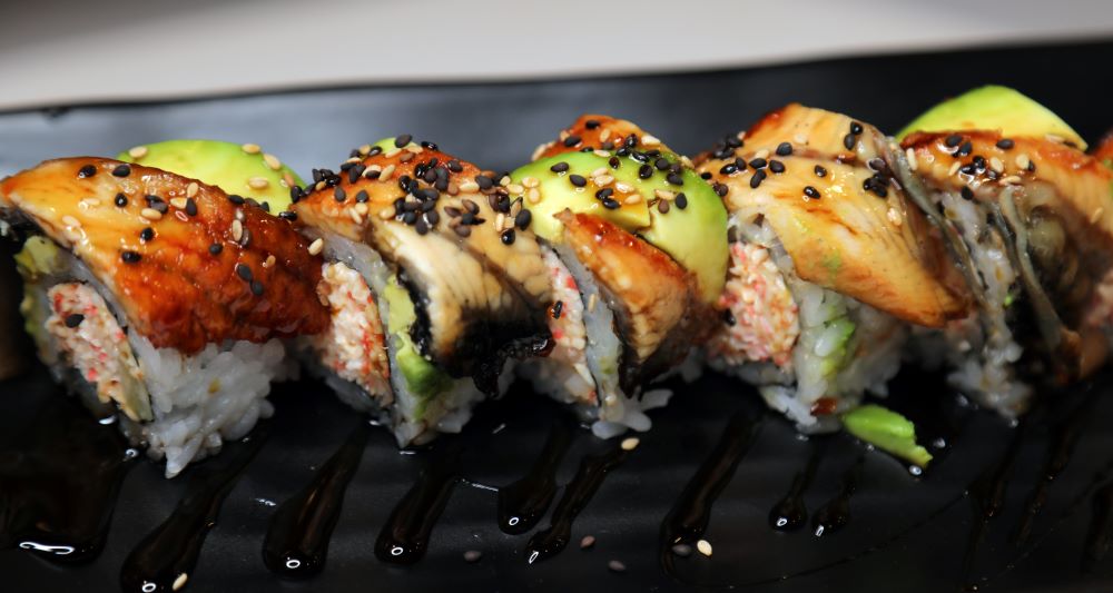 Order Dragon Roll food online from Sushi Koo store, Los Angeles on bringmethat.com