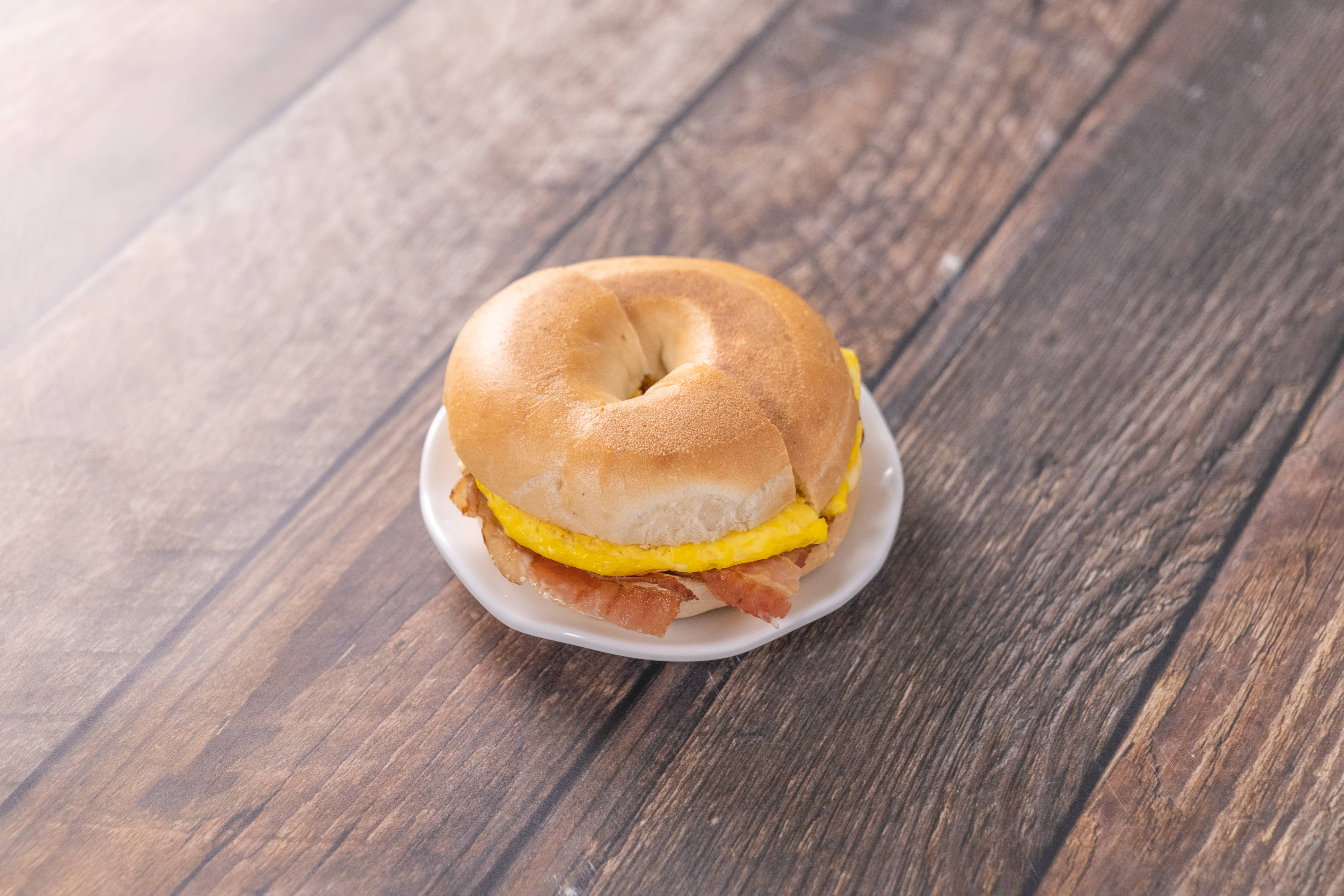 Order Bacon and Egg Sandwich food online from Daily Donuts store, Santa Clara on bringmethat.com