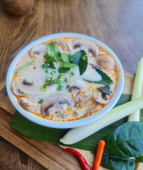 Order Tom Kah food online from Celadon Thai Kitchen store, Los Angeles on bringmethat.com