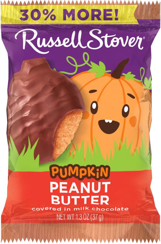 Order Russell Stover Milk Chocolate Peanut Butter Pumpkin - Single, 1.3 oz food online from Rite Aid store, Madison on bringmethat.com