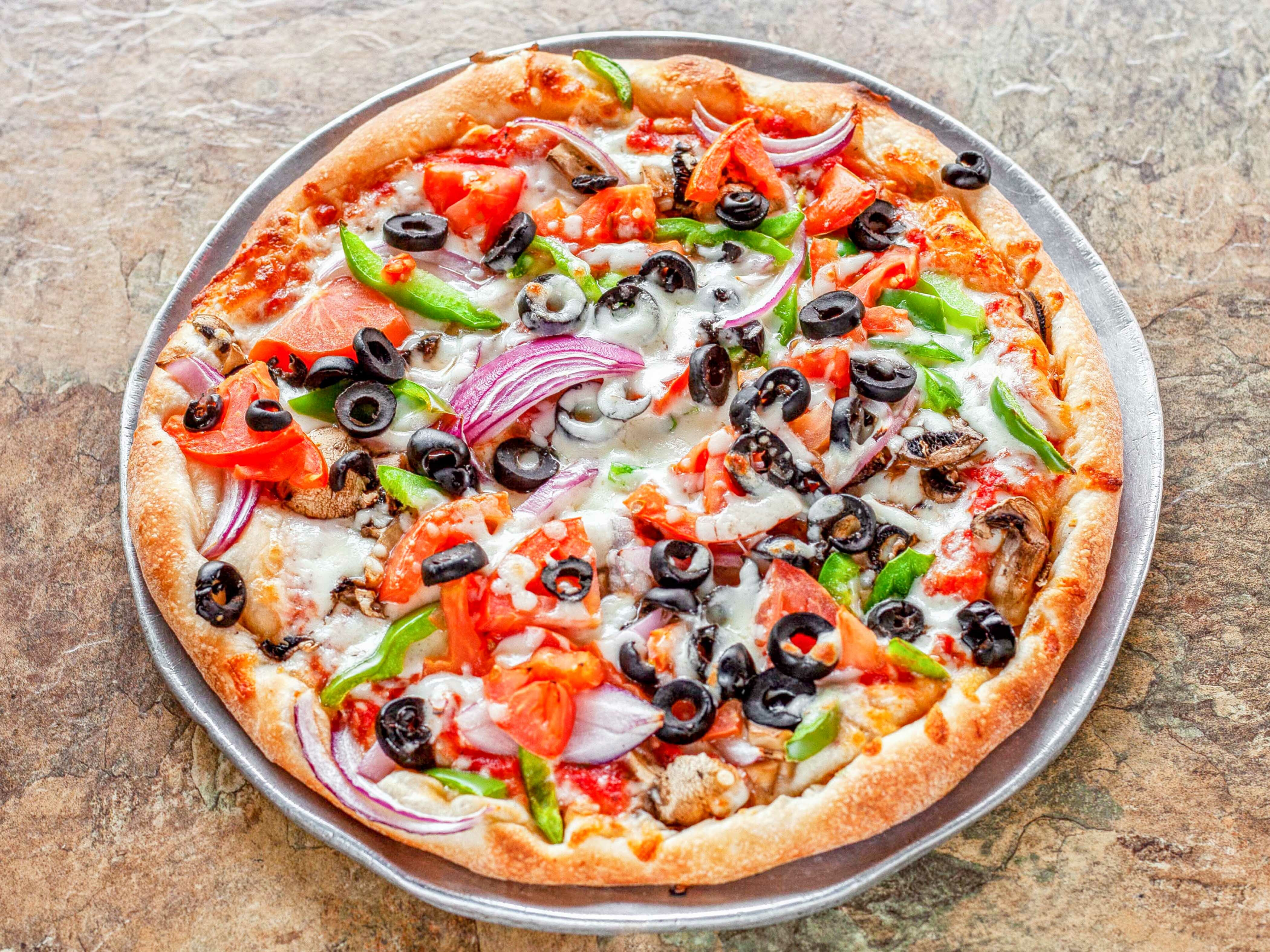 Order Personal Veggie Pizza food online from Italian express store, Westwood Village on bringmethat.com
