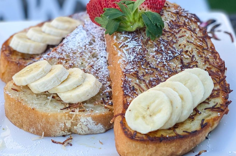 Order Coconut French Toast food online from Naked Cafe store, Encinitas on bringmethat.com