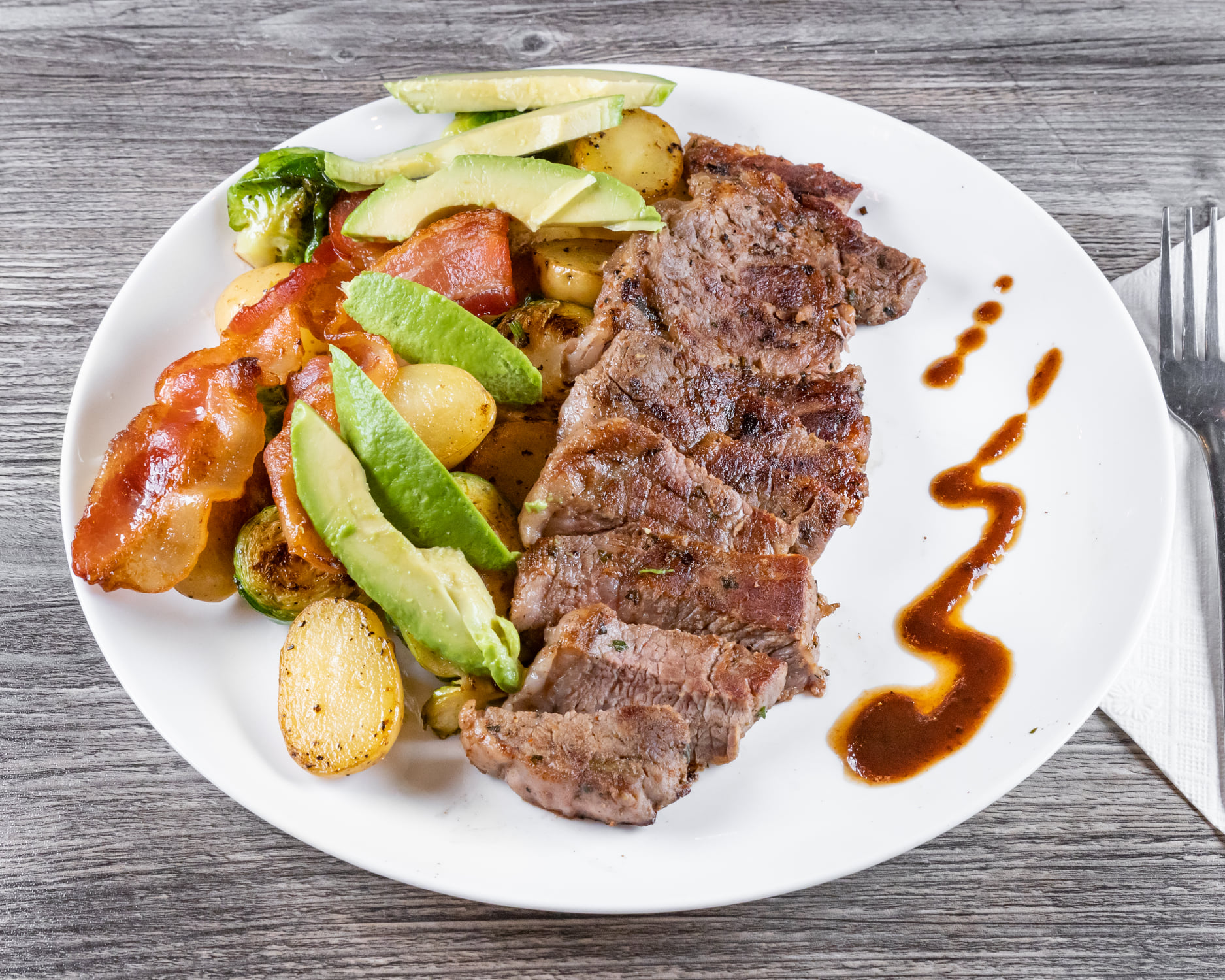 Order Steak and Avocado Potatoes (GF) food online from Avocado Theory store, Tinley Park on bringmethat.com