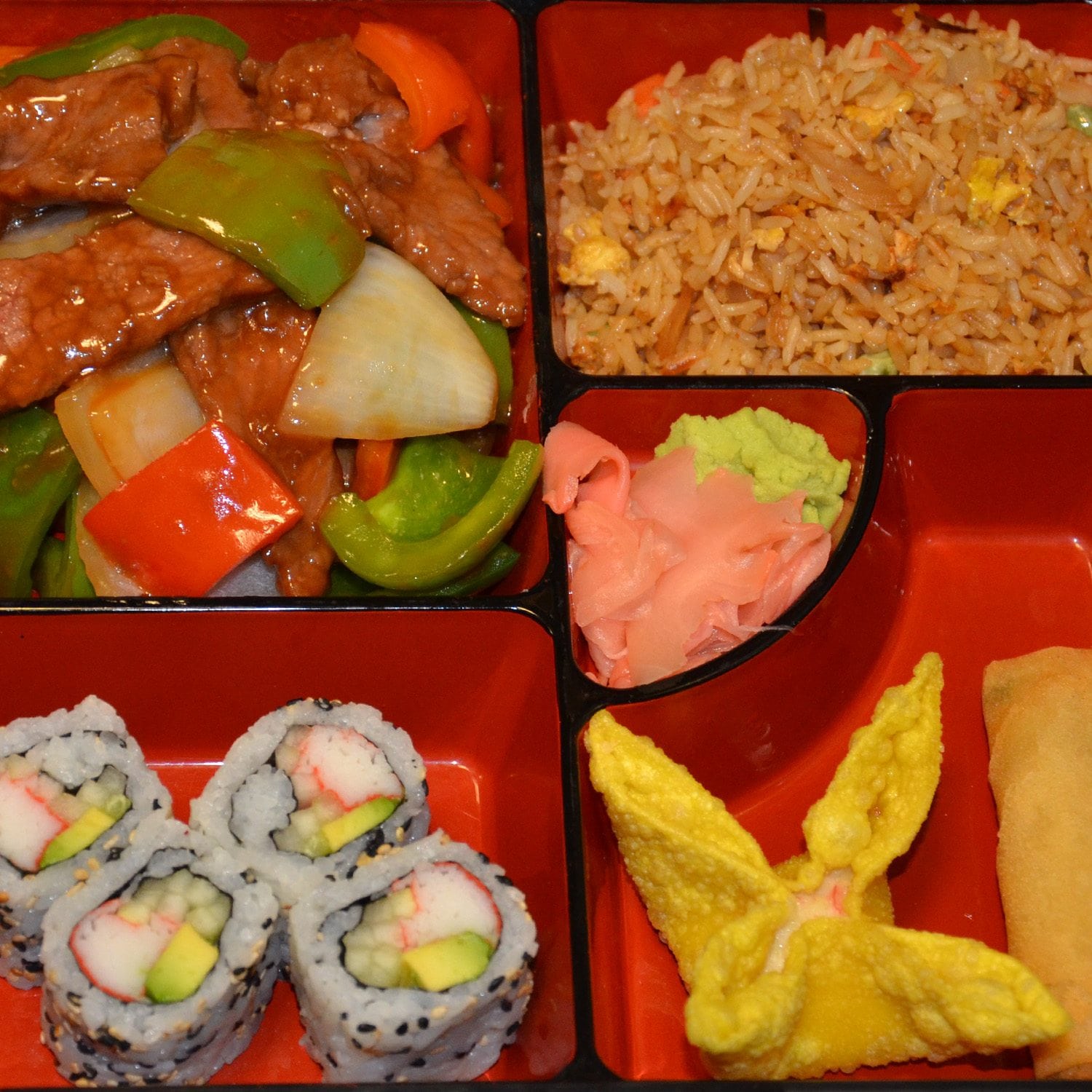 Order Pepper Steak with Onion Bento Box food online from Bento Asian Bistro store, Indianapolis on bringmethat.com