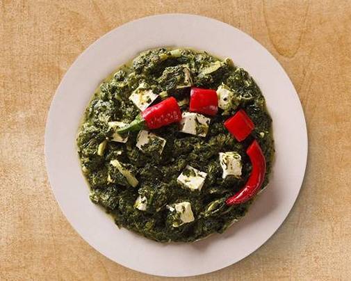 Order Spinach & Cottage Cheese Surprise food online from Curry Consortium store, Topeka on bringmethat.com