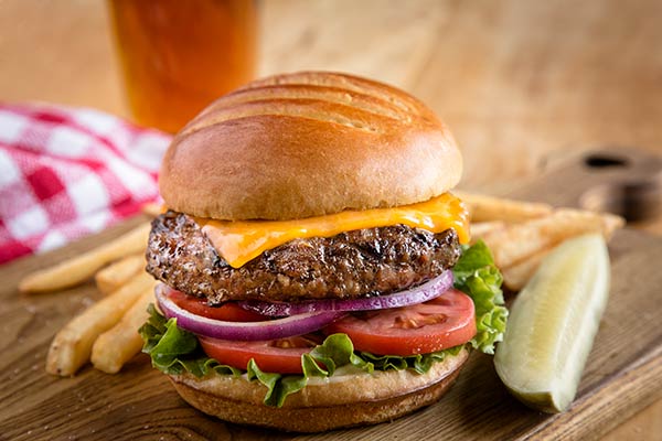 Order Cheddar Burger food online from Uno Chicago Grill store, Baltimore on bringmethat.com