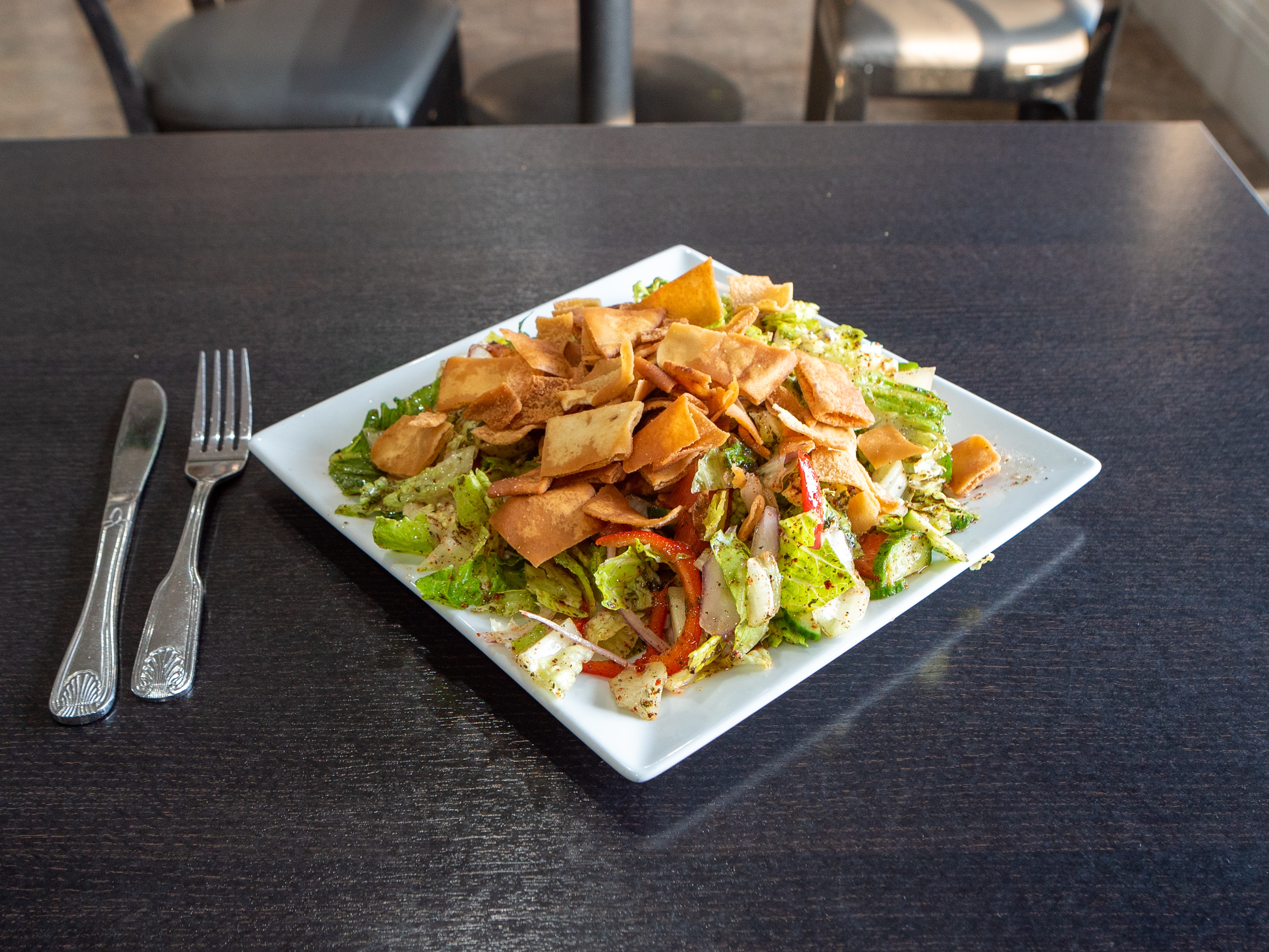 Order Fattoush Salad food online from Raffi Catering store, Pasadena on bringmethat.com