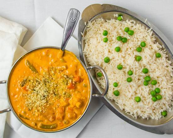 Order 40. Navratan Korma food online from Amber Indian Restaurant store, Carmel on bringmethat.com