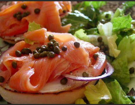 Order Lox and Bagel Platter food online from Janik's Cafe store, Chicago on bringmethat.com