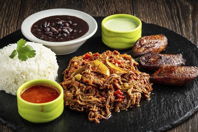 Order Ropa Vieja Plate food online from Dcuban Cafe store, Norcross on bringmethat.com