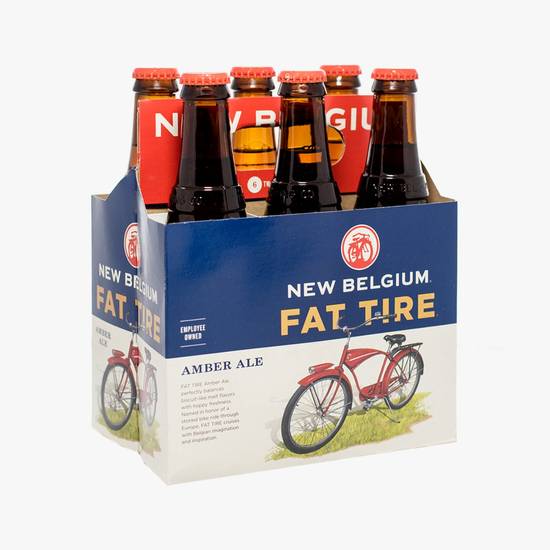 Order New Belgium Fat Tire Amber Ale 6 Pack  food online from Goodie Liquor And Wine store, Santa Monica on bringmethat.com