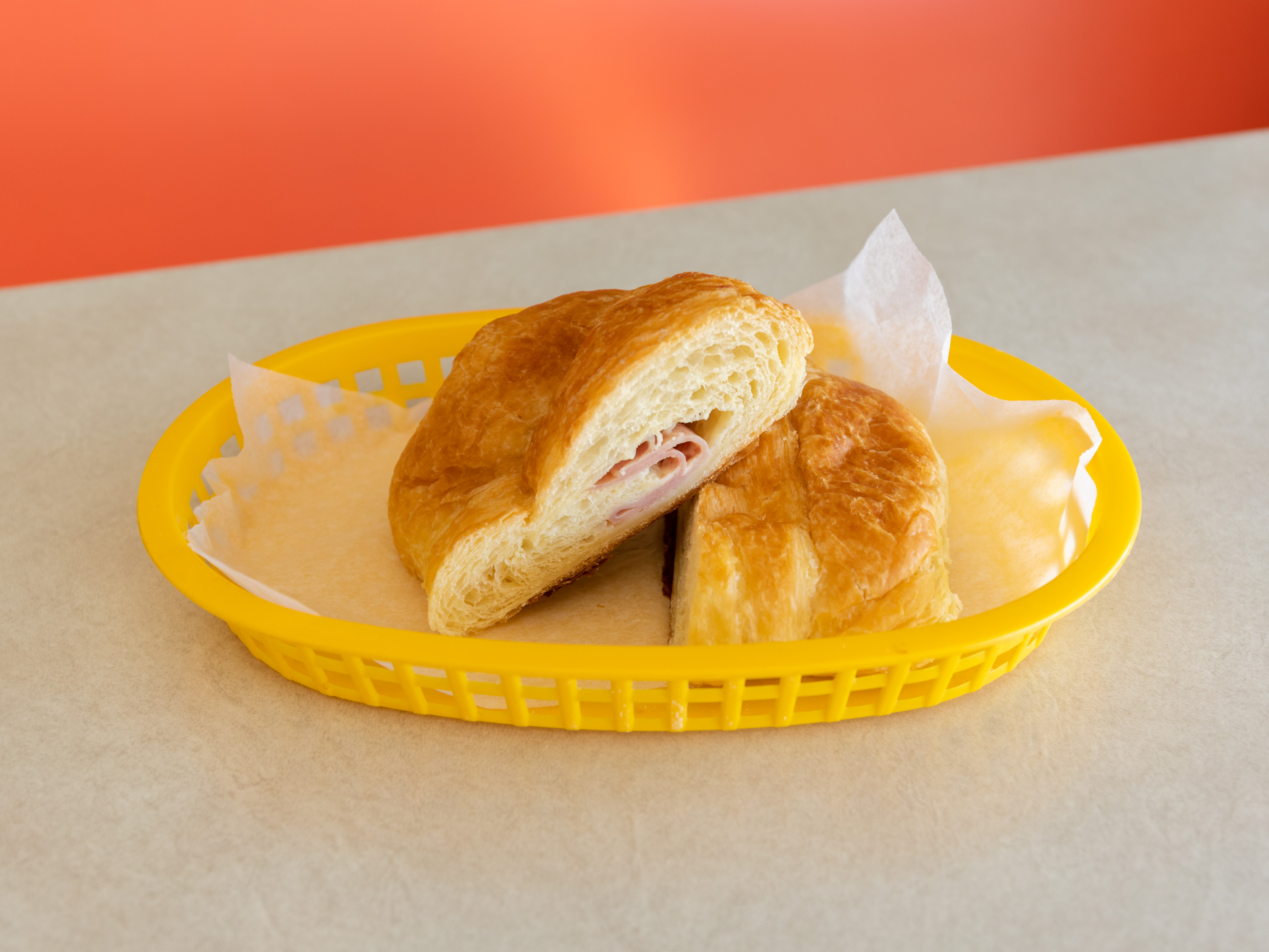 Order Ham & Cheese Croissant  food online from Ronald's Donuts store, Las Vegas on bringmethat.com
