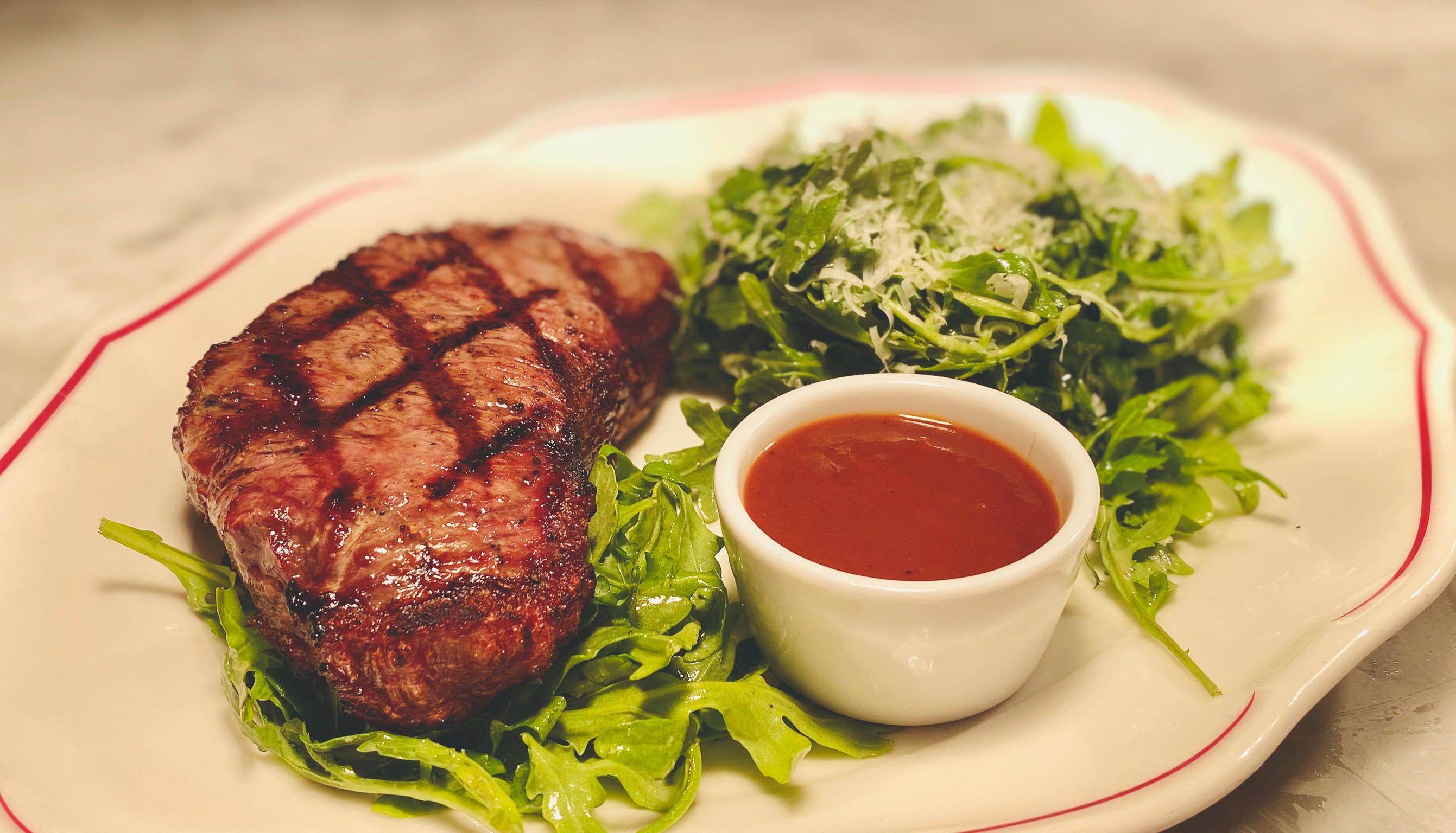 Order  12oz NY Strip food online from The Katharine Brasserie And Bar store, Winston Salem on bringmethat.com