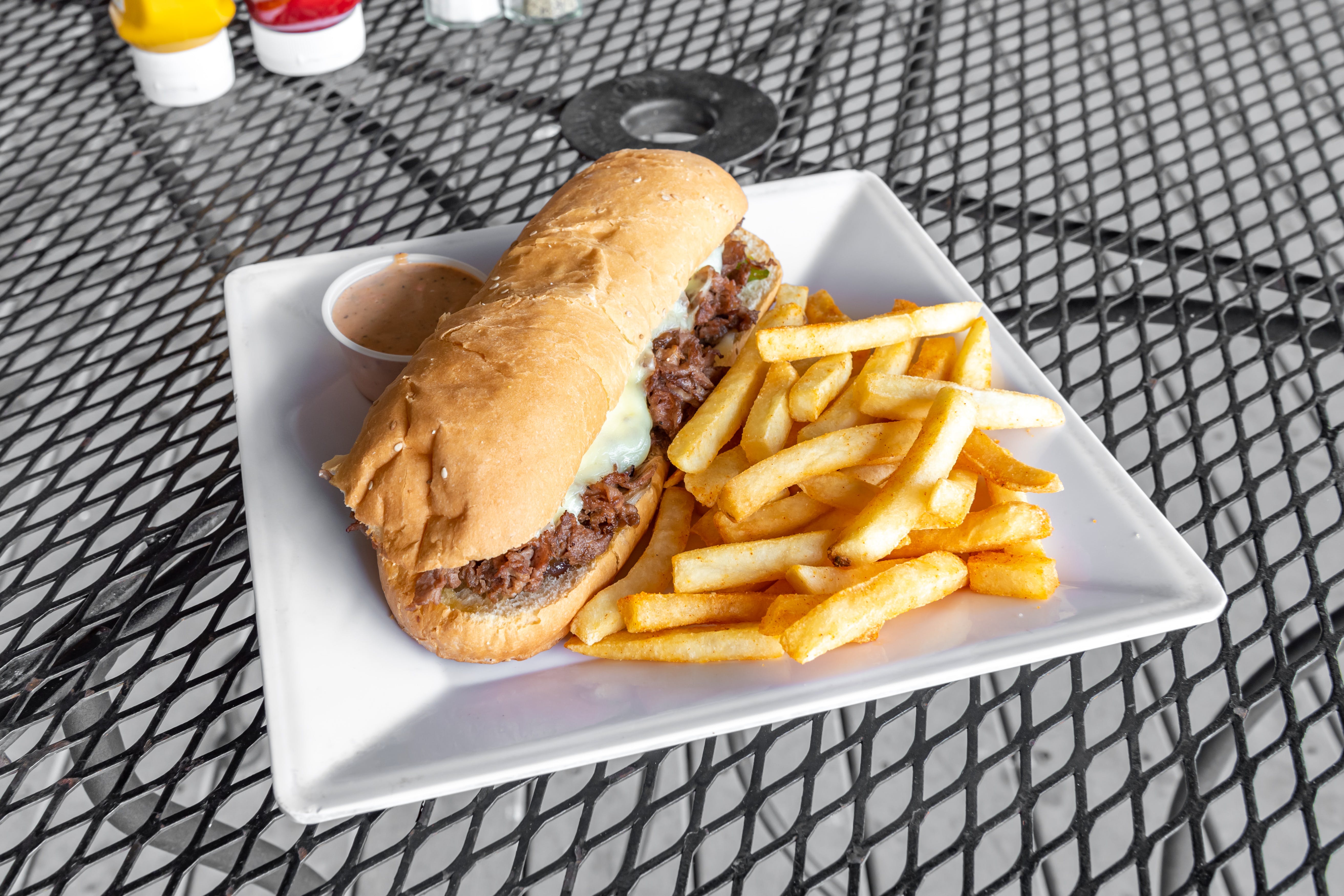 Order Philly Cheese Steak Sandwich - Philly Cheese Steak Sandwich food online from Giovanni Pizza & Sports Pub store, Akron on bringmethat.com