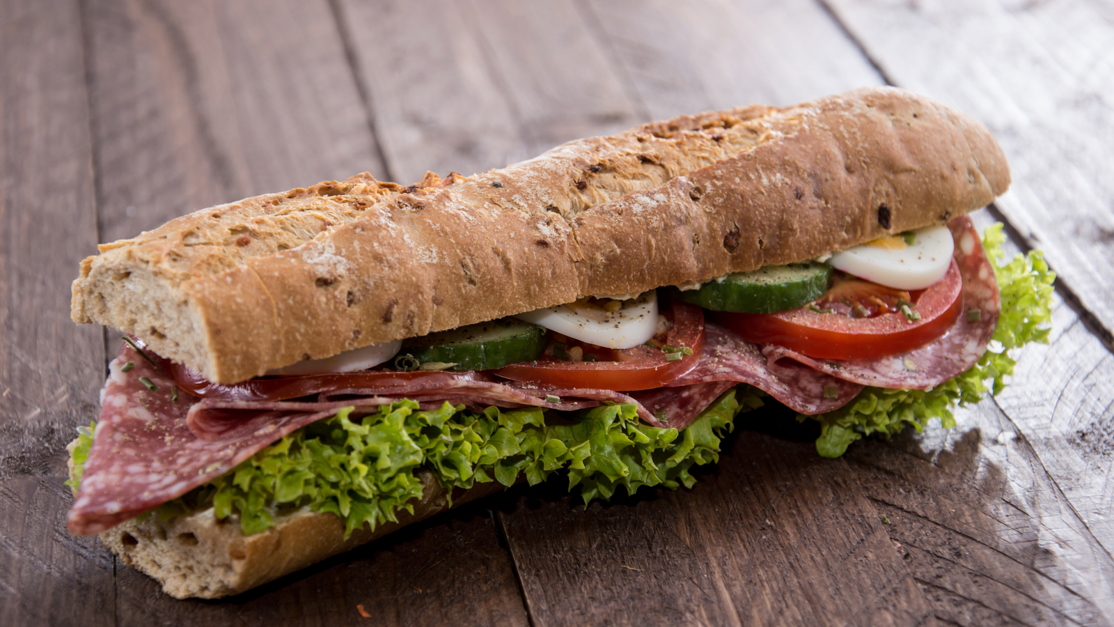 Order The Bianco D'oro Salami Sandwich food online from Park Blvd Liquor And Deli store, San Diego on bringmethat.com