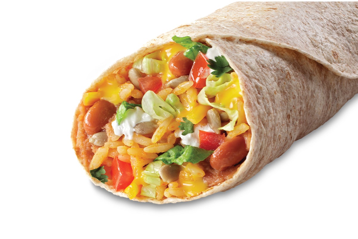 Order Veggie Burrito food online from Taco Time store, Logan on bringmethat.com