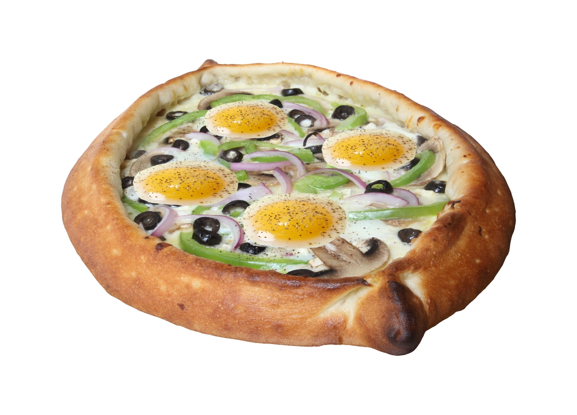 Order 4 Veggie Toppings Egg Gandola Pizza food online from Big Mama's and Papa's Pizzeria store, Granada Hills on bringmethat.com