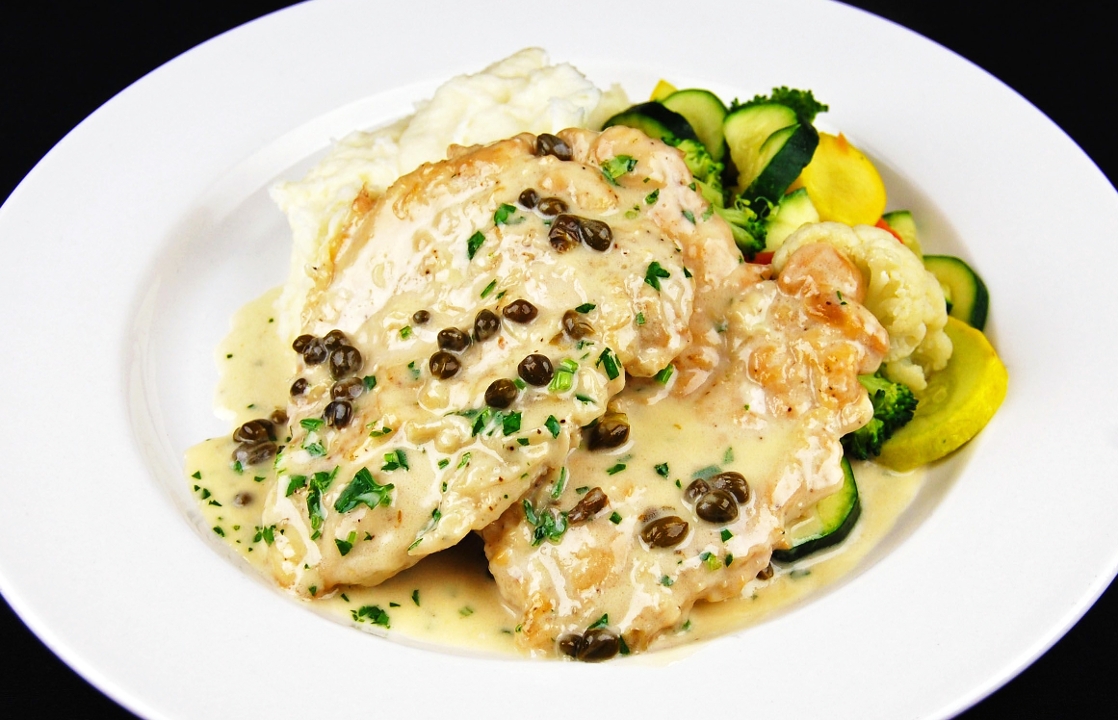 Order CHICKEN PICATTA food online from Jack Restaurant And Bar store, San Mateo on bringmethat.com