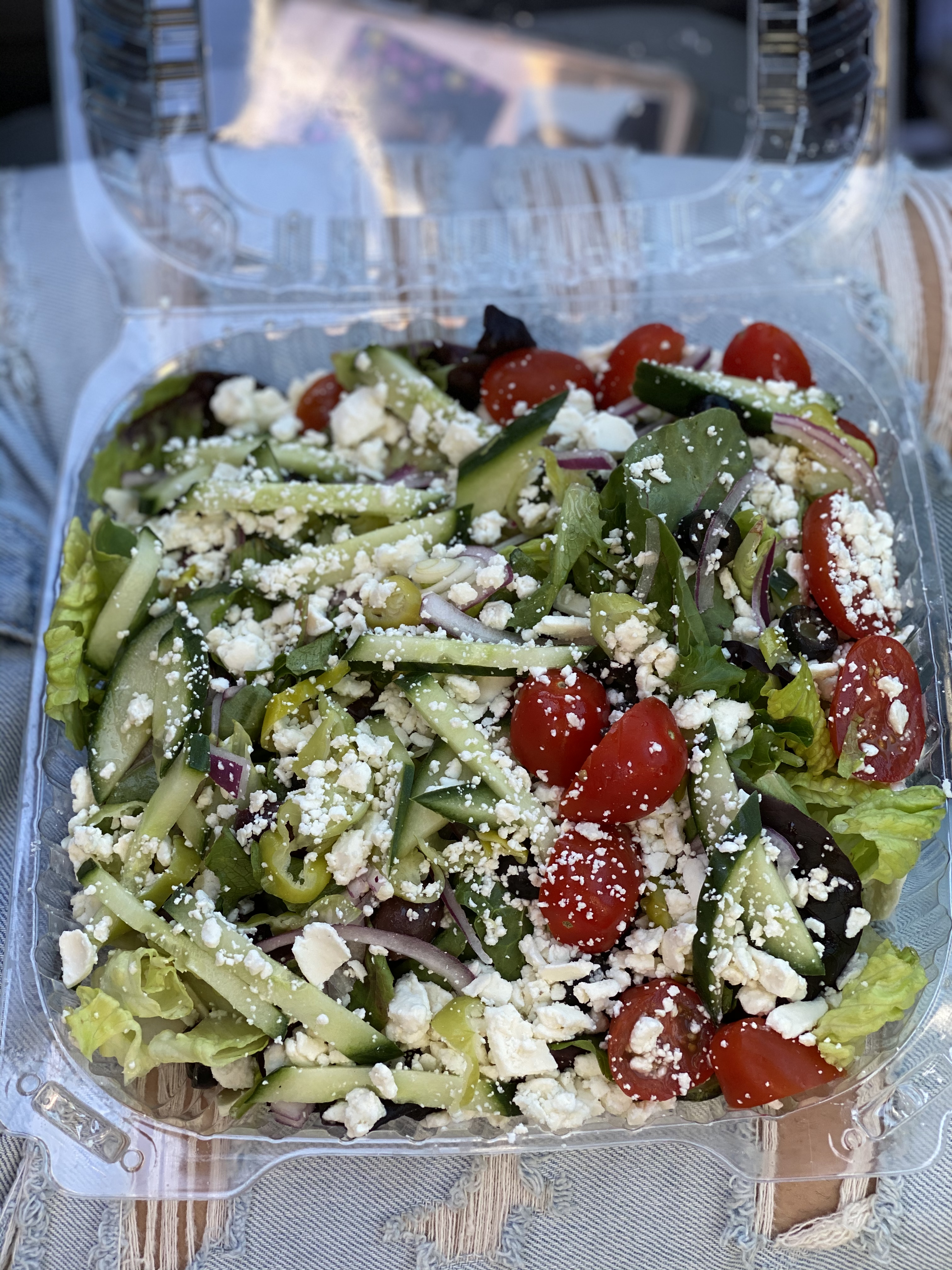 Order Greek Salad food online from Strada Pizza store, San Francisco on bringmethat.com