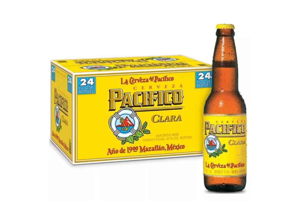 Order Pacifico Clara Mexican Lager Beer - 24pk/12 fl oz Bottles food online from Windy City Liquor Market store, El Cajon on bringmethat.com