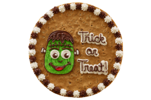 Order Halloween - Frankenstein Trick or Treat Cookie Cake food online from American Deli on Broad St. store, Athens on bringmethat.com