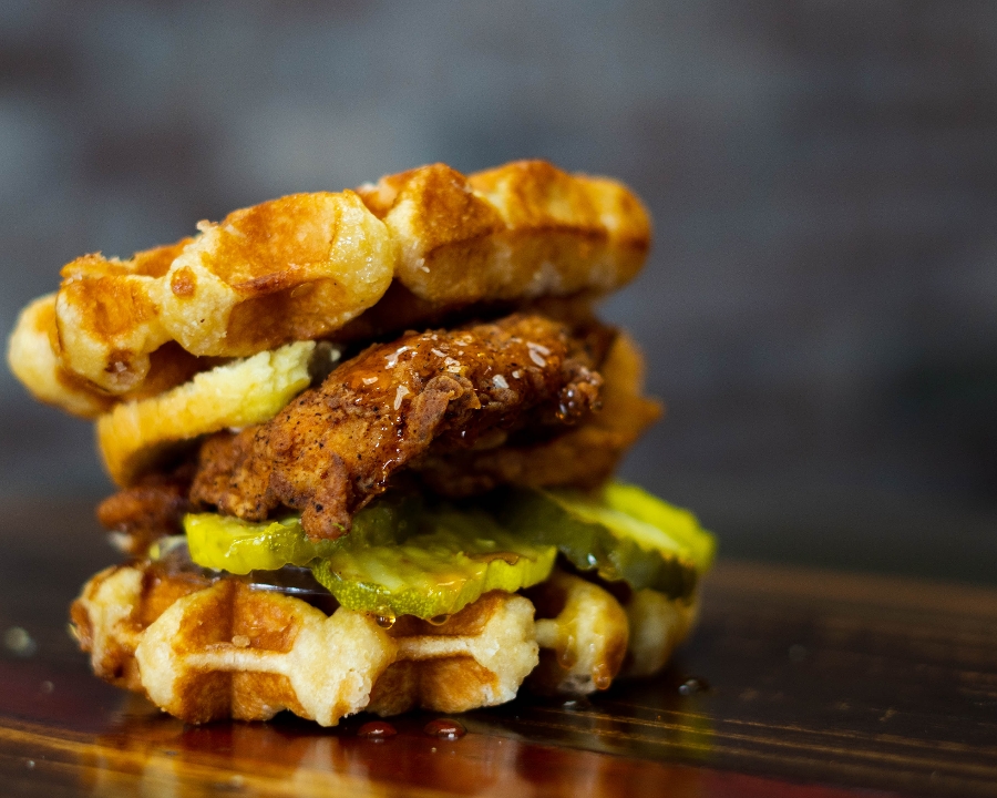 Order #24 CHICKEN N' WAFFLES food online from Burger 25 store, Toms River on bringmethat.com