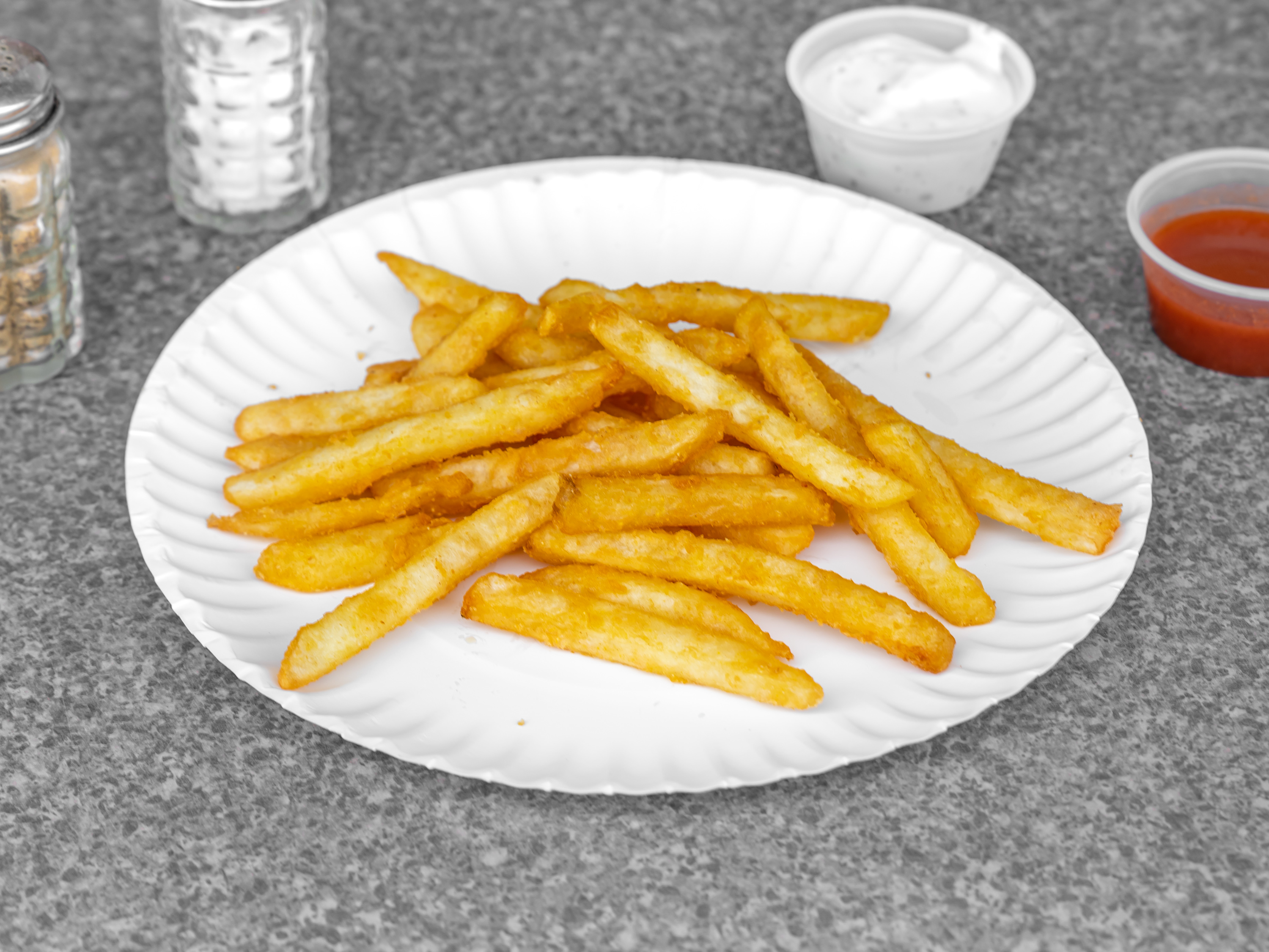 Order French Fries food online from Broadway Pizza store, New Haven on bringmethat.com