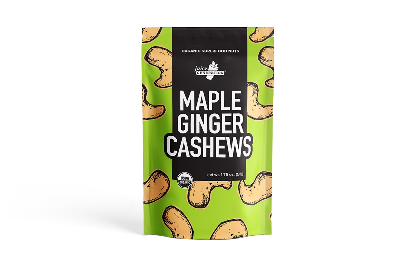 Order Maple Ginger Cashews food online from Juice Generation store, Williamsburg on bringmethat.com